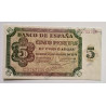 5 pesetas del 10 de agosto 1938