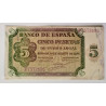 5 pesetas del 10 de agosto 1938