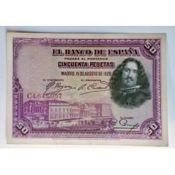 50 PESETAS 15 AGOSTO 1928