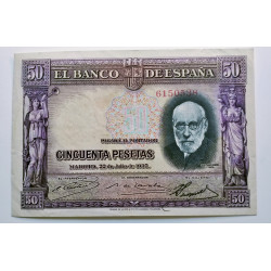 50 PESETAS 22 JULIO 1935