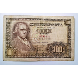 100 PESETAS 2 MAYO 1948 Bayeu
