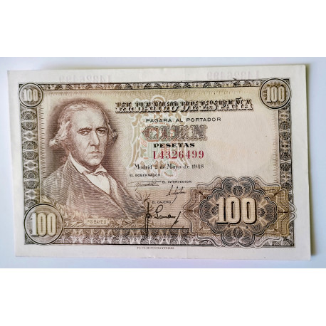 100 Pesetas 2 mayo 1948 Bayeu