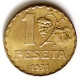 1 peseta laton 1937