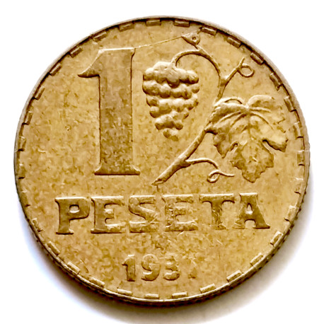 1 PESETA DE PLATA 1933