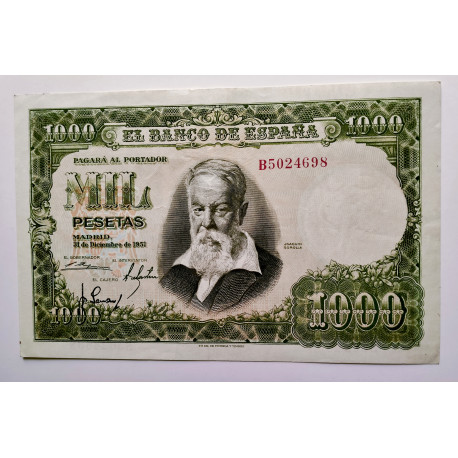 1.000 pesetas Joaquín Sorolla 1951