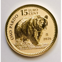 1/10 de onzas de oro Oso Pardo 2026