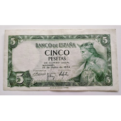 5 pesetas 1954
