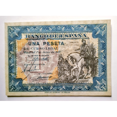 BILLETE DE 1 PESETA DE 1937