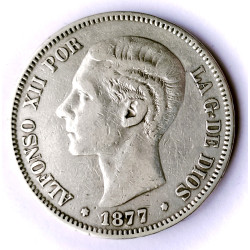 5 PESETAS ALFONSPO XII 1878