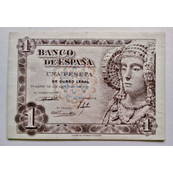 1 peseta de 1948 Dama Elche