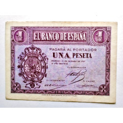 Billete de 1 pts de octubre de 1937