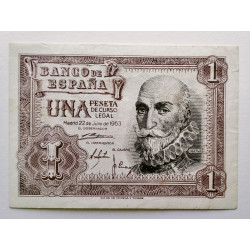 BILLETE DE 1 PESETA DE 1953