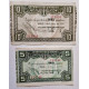 Billetes de 5 y 10 pesetas 1 de enero de 1937