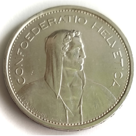 Suiza 5 francos 1967