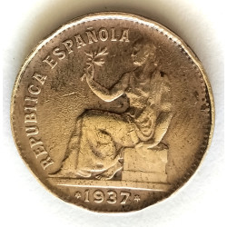 50 centimos 1937*6 cobre II Republica