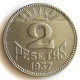 2 pesetas Asturias y León 1937