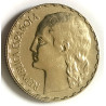 1 pts Republica 1937 laton