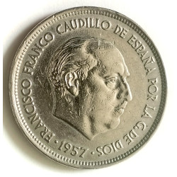 25  pesetas Franco 1957*74