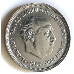 50 PESETAS 1957