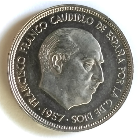 50 pesetas FDC 1957*75