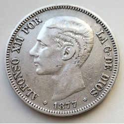 5 pts de Alfonso XII 1877*77