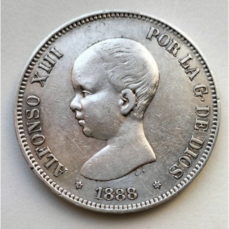 5 PESETAS ALFONSO XII 1898*98