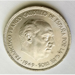 5 pesetas 1949 * 50