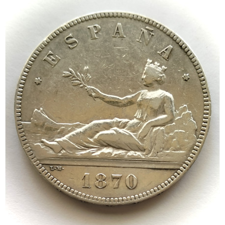 5 pesetas 1870*70