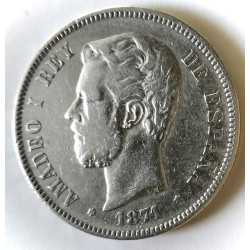 5 pesetas de plata de Amadeo 1871*71