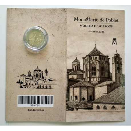 Cartera oficial Monasterio de Poblet España 2026 proof