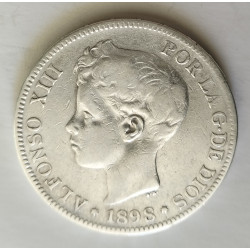 5 PESETAS ALFONSO XIII 1891*91