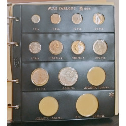 Colección monedas de pesetas de 1996 con plata
