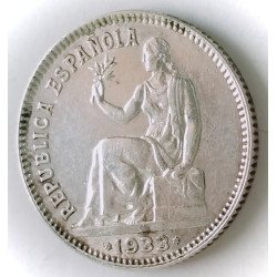 1 peseta plata 1933*34