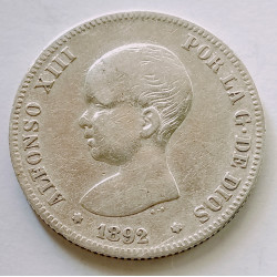 2 pesetas Alfonso XIII