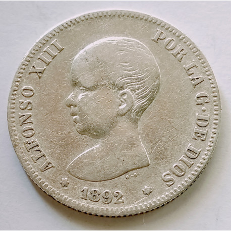 2 pesetas Alfonso XIII