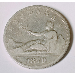 5 pesetas de 1870