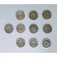 Lote de 7 monedas de plata de Alfonso XIII