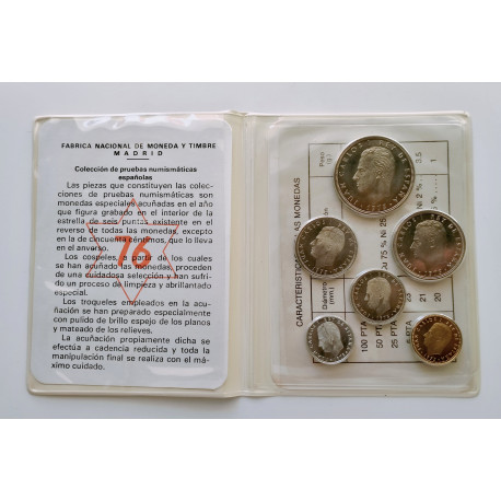 Pruebas numismáticas 1977