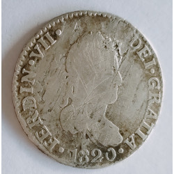 2 reales de Fernando VII 1820