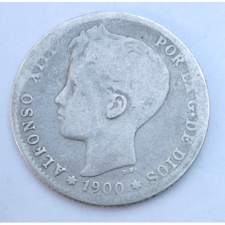 1 peseta Alfonso XIII 1900
