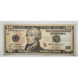 USA Billete de 10 dólares 2013