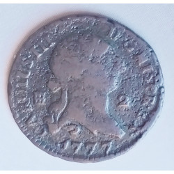 2 maravedís cobre Carlos III 1777