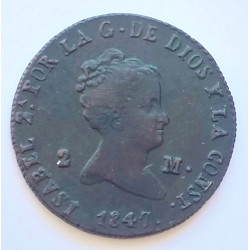 2 maravedís Segovia 1847
