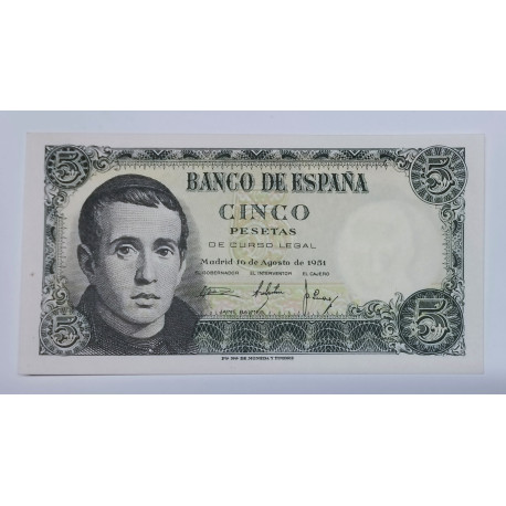 5 pesetas 16 agosto 1951