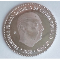 Moneda de 1 peseta de plata Franco -Replica