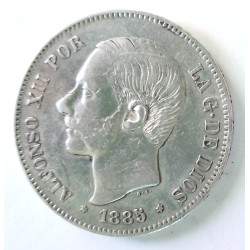 5 pesetas de 1885*87 MSM