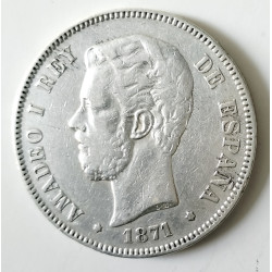 5 pesetas Amadeo 1871*75