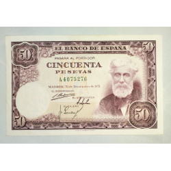 50 pesetas 31 diciembre 1951