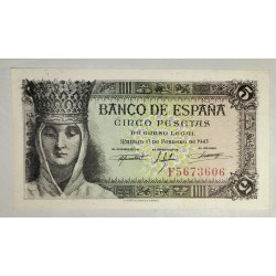 5 pesetas 1943