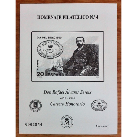 2008 HOMENAJE FILATÉLICO n 4 RAFAEL ALVAREZ SEREIX
